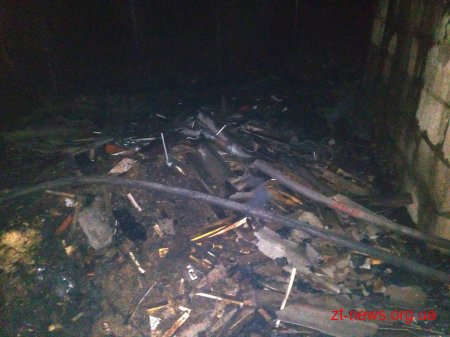 У Житомирі сталася пожежа на складі будматеріалів
