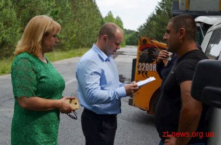 Олексій Ясюнецький перевірив хід виконання ремонту автодороги Чижівка–Олевськ