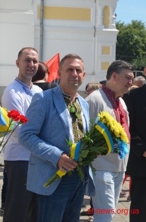 Житомиряни вшанували пам'ять Миколи Сціборського, Омеляна Сеника та Олега Ольжича