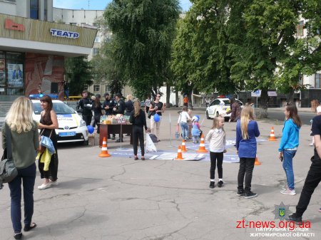 У Житомирі діти мали змогу відчути себе у ролі поліцейського