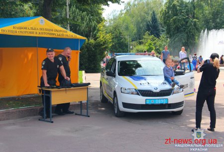 У Житомирі діти мали змогу відчути себе у ролі поліцейського