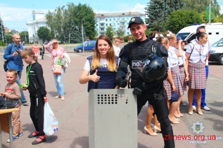 У Житомирі діти мали змогу відчути себе у ролі поліцейського