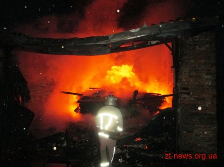 В Пулинському районі рятувальники загасили пожежу в сушарці деревної продукції