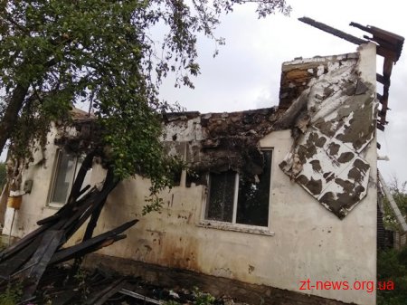 Під Житомиром блискавка влучила в будинок