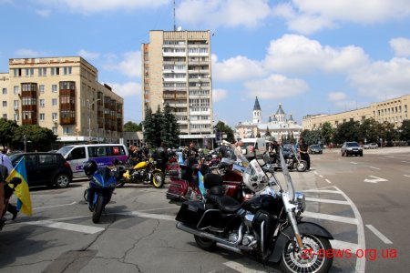 Учасники мотопробігу «За єдність» відвідали Житомир