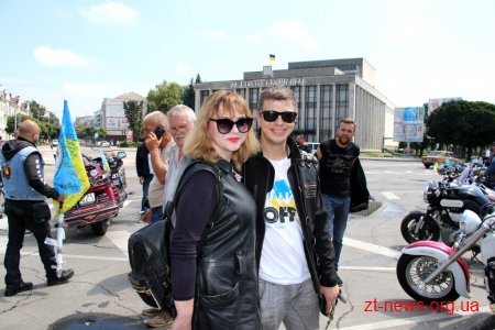 Учасники мотопробігу «За єдність» відвідали Житомир