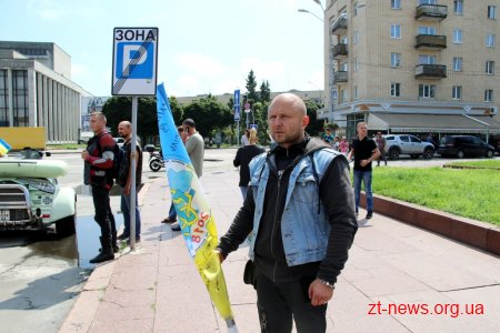 Учасники мотопробігу «За єдність» відвідали Житомир