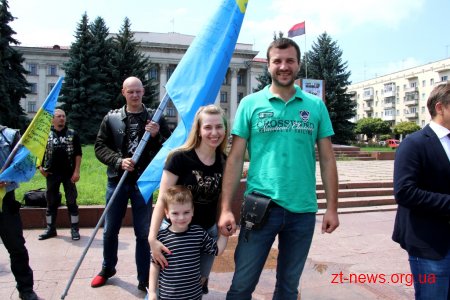 Учасники мотопробігу «За єдність» відвідали Житомир