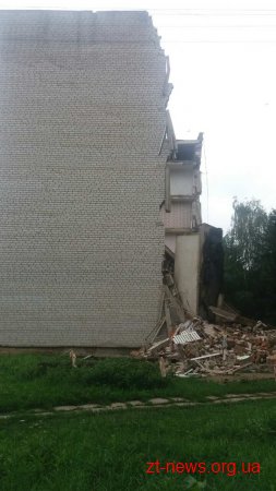 На Житомирщині обвалився студентський гуртожиток: постраждалих немає