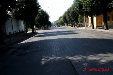 На вулиці Перемоги продовжуються роботи з капітального ремонту покриття проїжджої частини