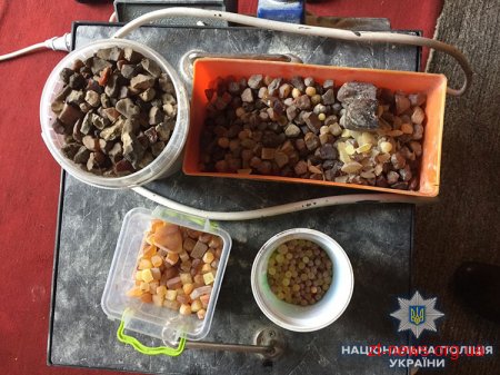 В Олевську правоохоронці викрили цех в якому обробляли незаконно видобутий бурштин
