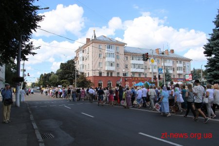 Сотні житомирян долучилися до святкування 1030 років Хрещення Русі