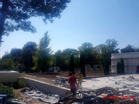 На стадіоні «Полісся» тривають роботи з благоустрою
