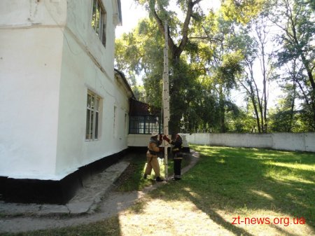 На Житомирщині фахівці ДСНС ліквідували умовну пожежу у психоневрологічному інтернаті