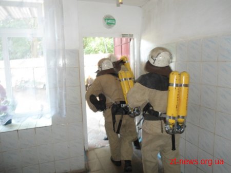 На Житомирщині фахівці ДСНС ліквідували умовну пожежу у психоневрологічному інтернаті
