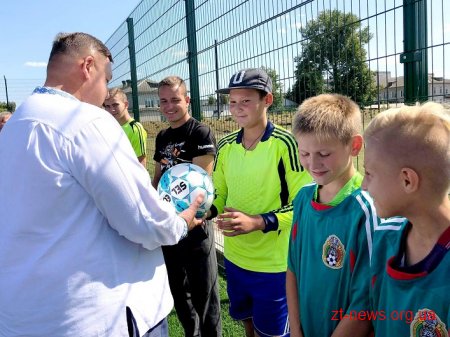 Три нових футбольних майданчика зі штучним покриттям з'явились на Житомирщині