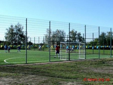 Три нових футбольних майданчика зі штучним покриттям з'явились на Житомирщині