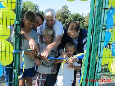 Три нових футбольних майданчика зі штучним покриттям з'явились на Житомирщині