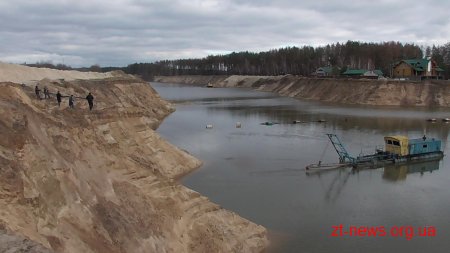 На Житомирщині підприємство без дозволу проводило видобуток піску