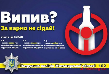 На Житомирщині патрульні зупинили двох нетверезих водіїв вантажівок