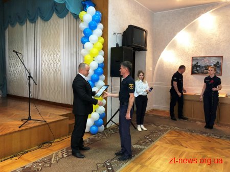 Рятувальників Житомирщини привітали із професійним святом