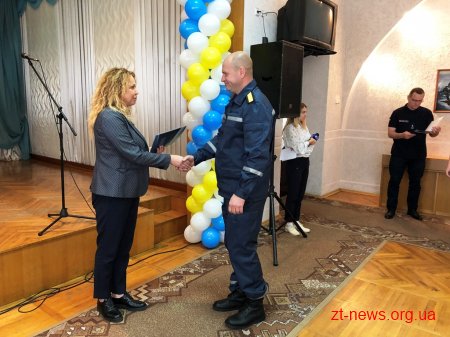 Рятувальників Житомирщини привітали із професійним святом