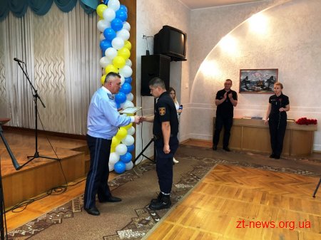 Рятувальників Житомирщини привітали із професійним святом
