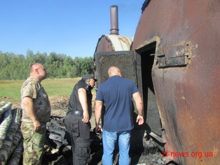 На Житомирщині демонтували незаконно встановлені бочки для випалювання вугілля