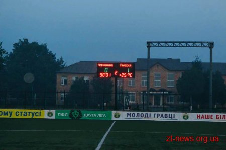 Житомирський ФК «Полісся» здобув перемогу у виїзному матчі