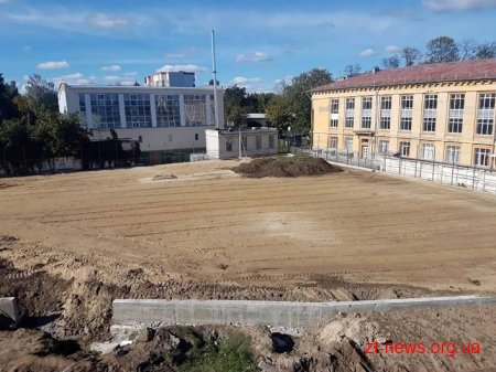 На стадіоні «Полісся» влаштовують підігрів футбольного поля та благоустрій території