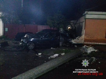 У Житомирі п'яний водій зніс електроопору