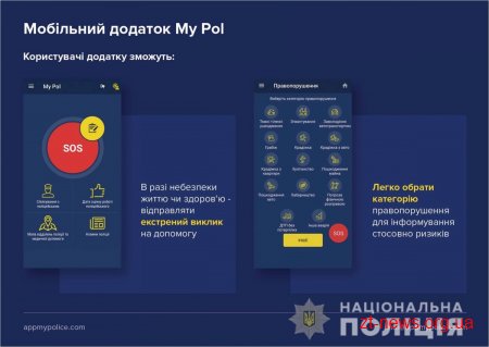 У поліції Житомирщини презентували мобільний додаток за допомогою якого можна викликати поліцію