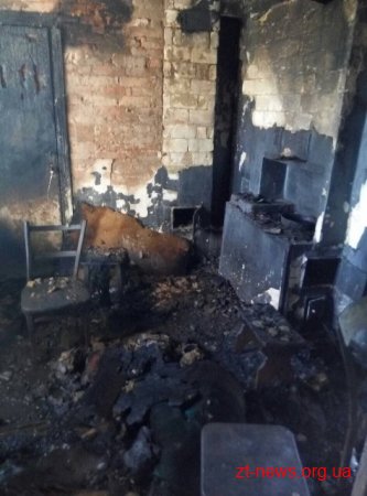 Під час гасіння пожежі у будинку на Житомирщині рятувальники виявили загиблу пенсіонерку
