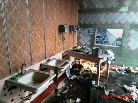 В будівлі шкільної їдальні Миропільської школи сталася пожежа