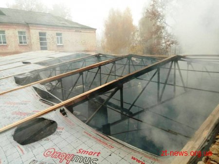 В будівлі шкільної їдальні Миропільської школи сталася пожежа