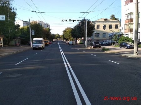 З початку року в Житомирі капітально відремонтували майже 100 тис.м2 асфальтобетонного покриття