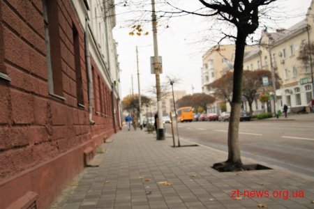 У Житомирі триває реконструкція тротуарів