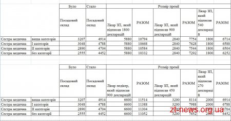 Яку зарплатню отримуватимуть сімейні лікарі загальної практики, педіатри та медичні сестри у Житомирі