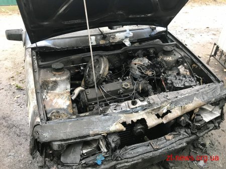 У Житомирі в гаражі двоповерхового житлового будинку загорівся автомобіль