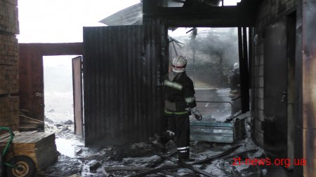 На одному з підприємств Житомира горіла сушарня