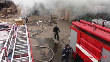 На одному з підприємств Житомира горіла сушарня