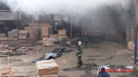 На одному з підприємств Житомира горіла сушарня