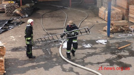 На одному з підприємств Житомира горіла сушарня