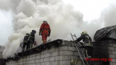 На одному з підприємств Житомира горіла сушарня