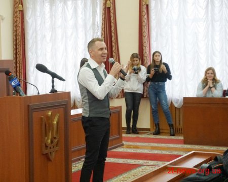 Олександр Авраменко провів майстер-клас із культури мовлення у Житомирі