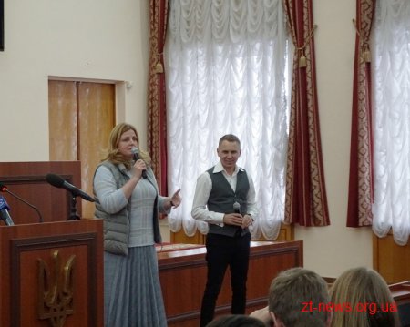 Олександр Авраменко провів майстер-клас із культури мовлення у Житомирі