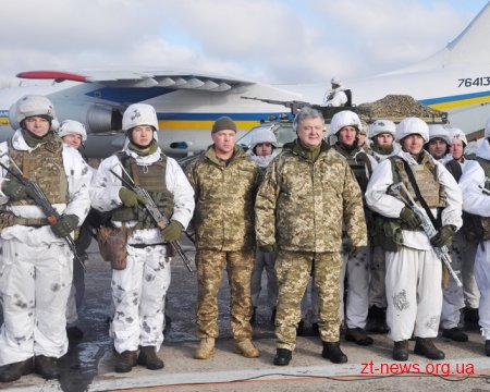 Президент Петро Порошенко привітав військовослужбовців Житомирщини із Днем ЗСУ