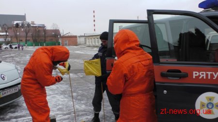 В Житомирі рятувальники відпрацювали ліквідацію умовної надзвичайної події