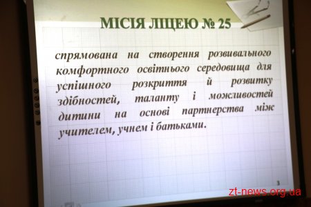 Кандидати на посаду директора ліцею №25 презентували перспективний план розвитку закладу