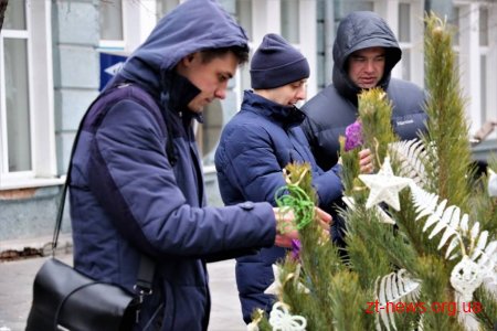 Житомиряни прикрасили ялинки на вулиці Михайлівській